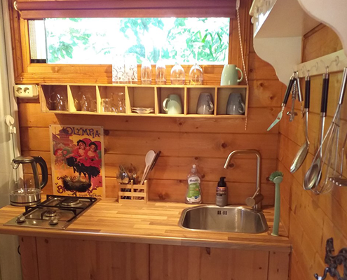 Binnen 2 - Boshuis in het groen De Geheime Tuin in Epe